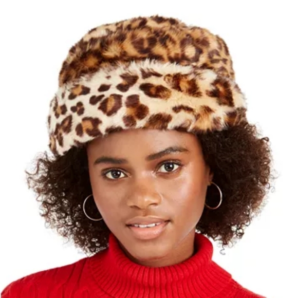 Nine West Faux Fur Cuff Cloche 